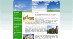Desktop Screenshot of obecdetenice.cz